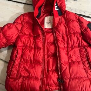 Moncler Size 6 Boys Bass Hooded Puffer Jacket